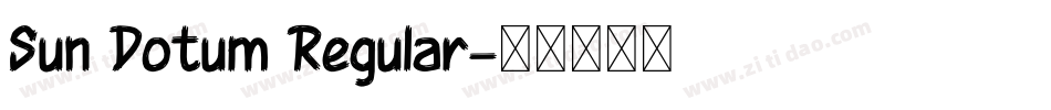 Sun Dotum Regular字体转换